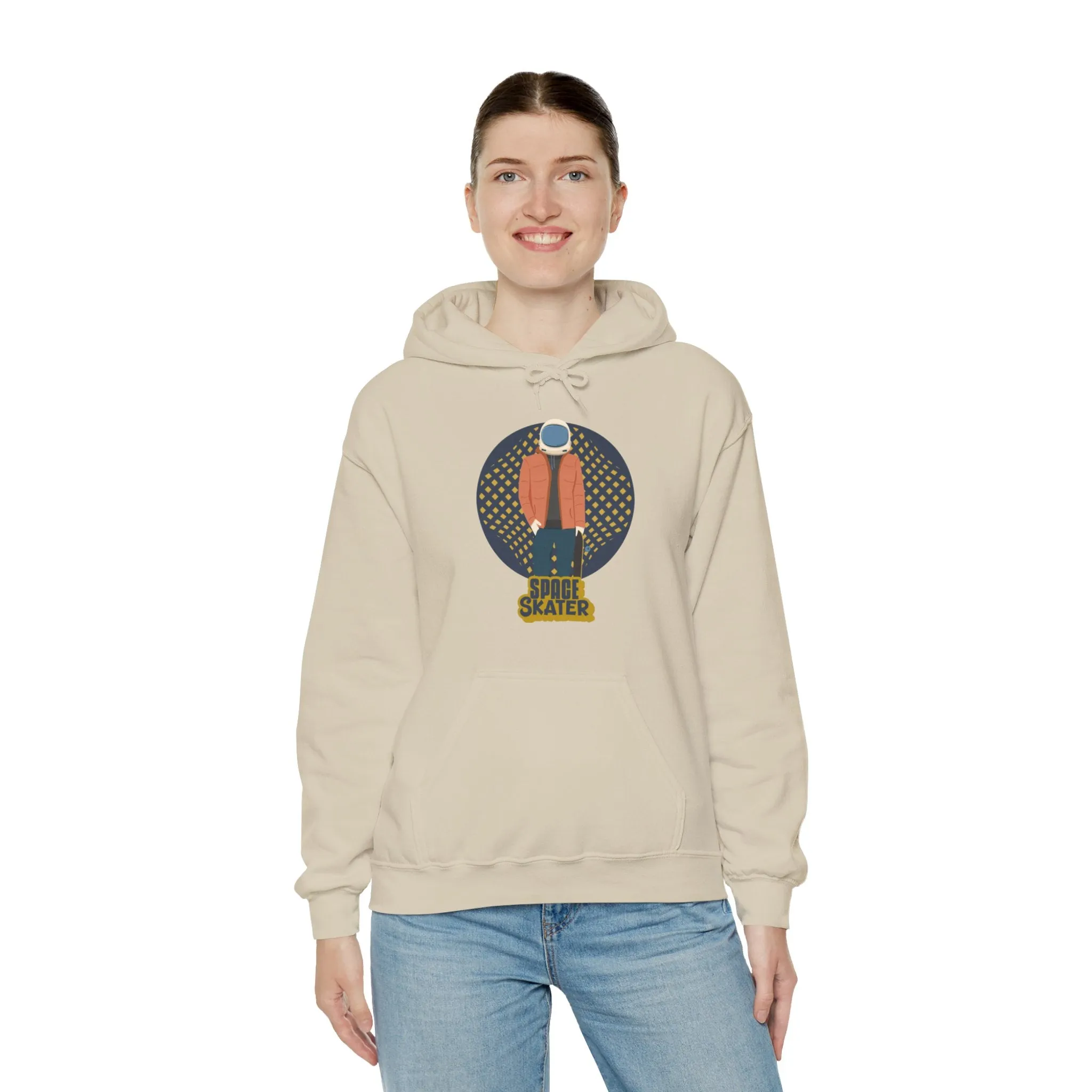 Space Skater Astronaut Sci-Fi Hoodie