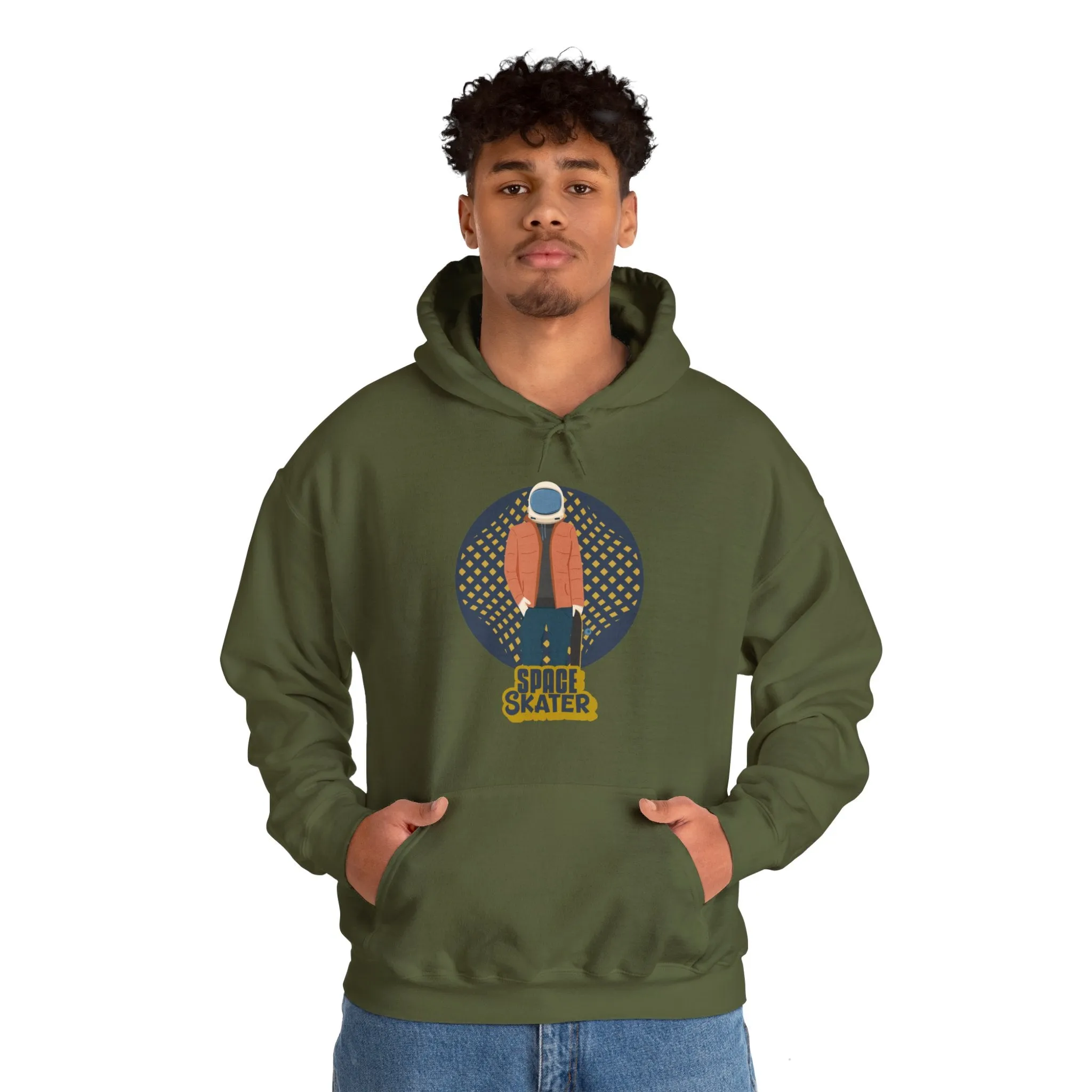 Space Skater Astronaut Sci-Fi Hoodie