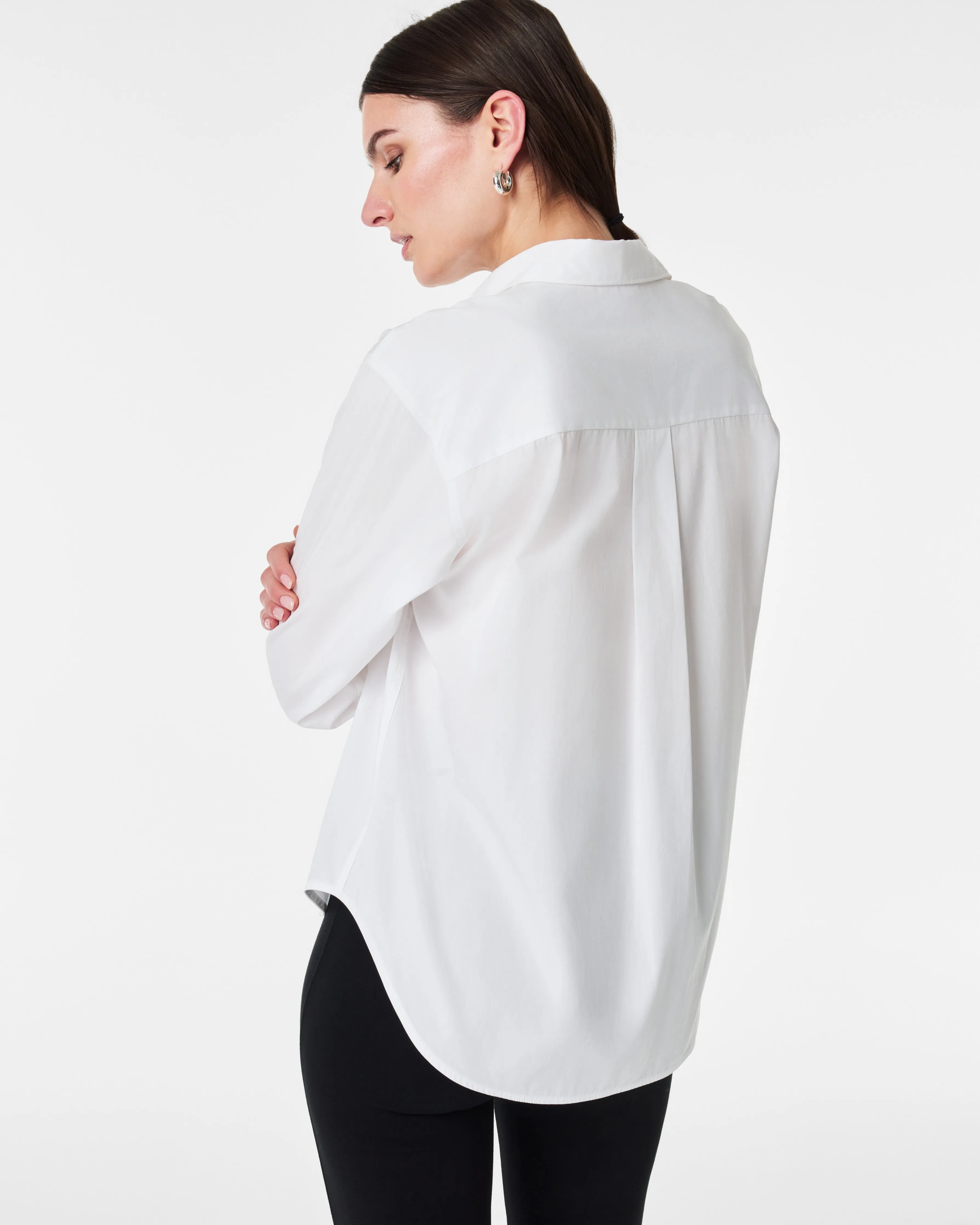 SPANX® Poplin Oversized Button-Down