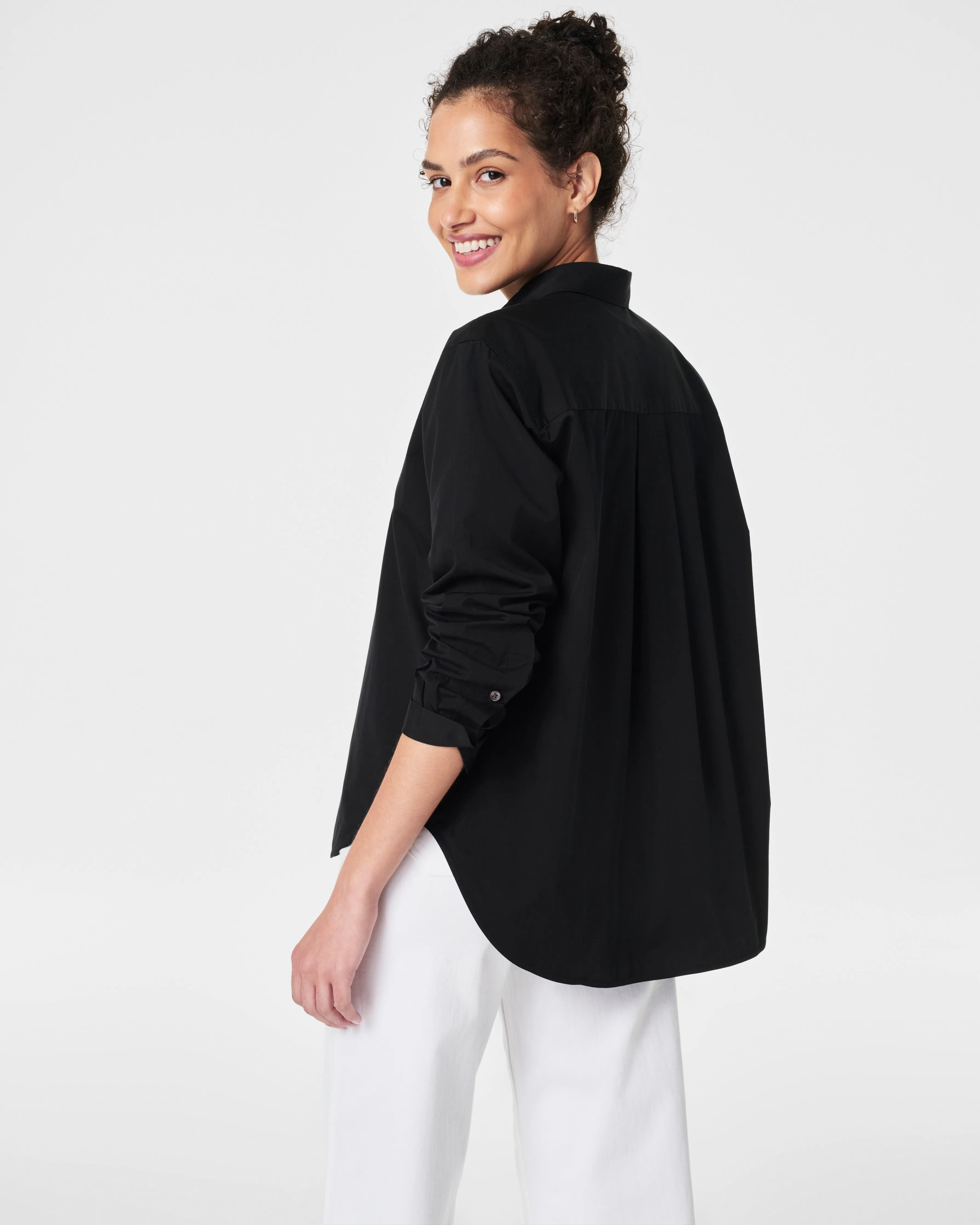 SPANX® Poplin Oversized Button-Down