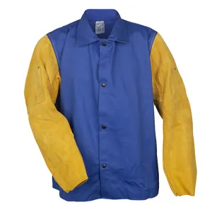 Tillman 30" Blue Welding Jacket with Leather Sleeves - 9230