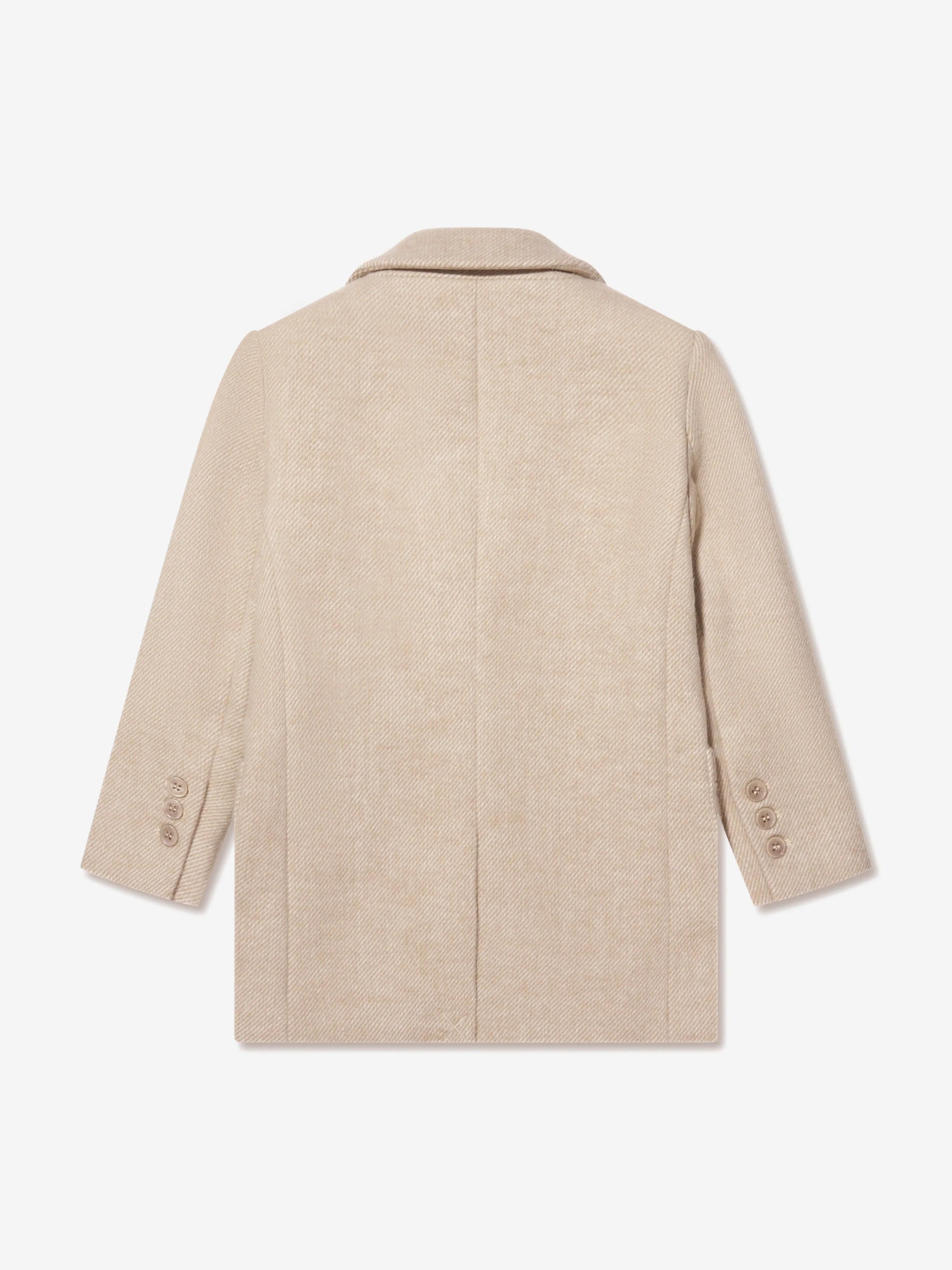 Trussardi Boys Imaril Long Coat in Beige