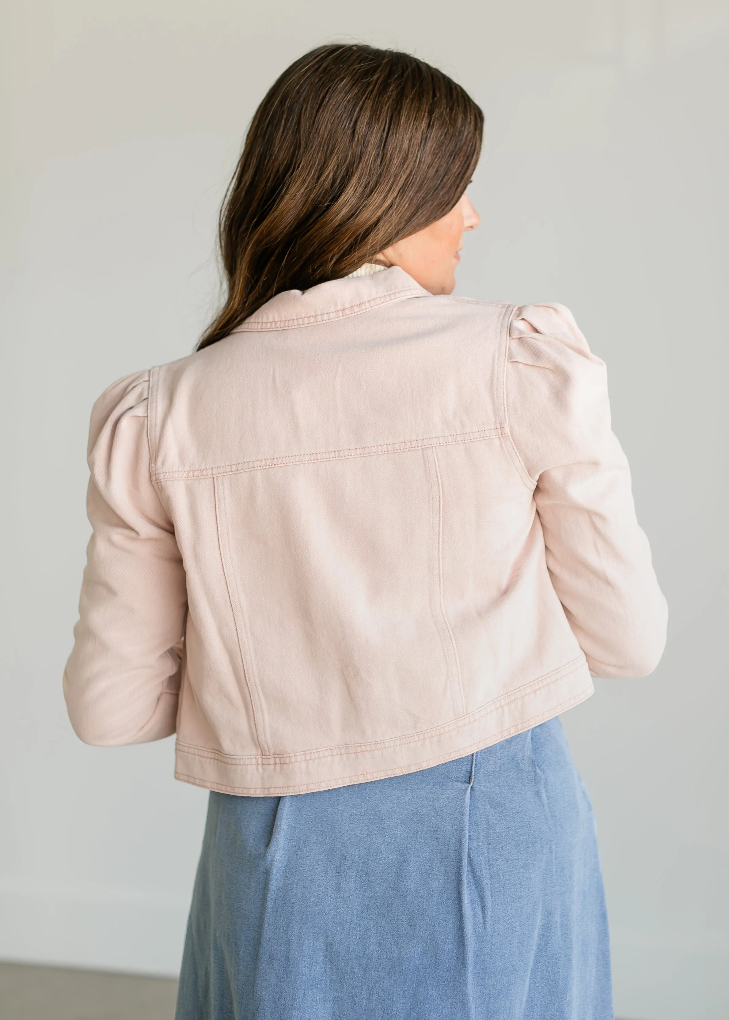 Washed Pink Denim Jacket - FINAL SALE