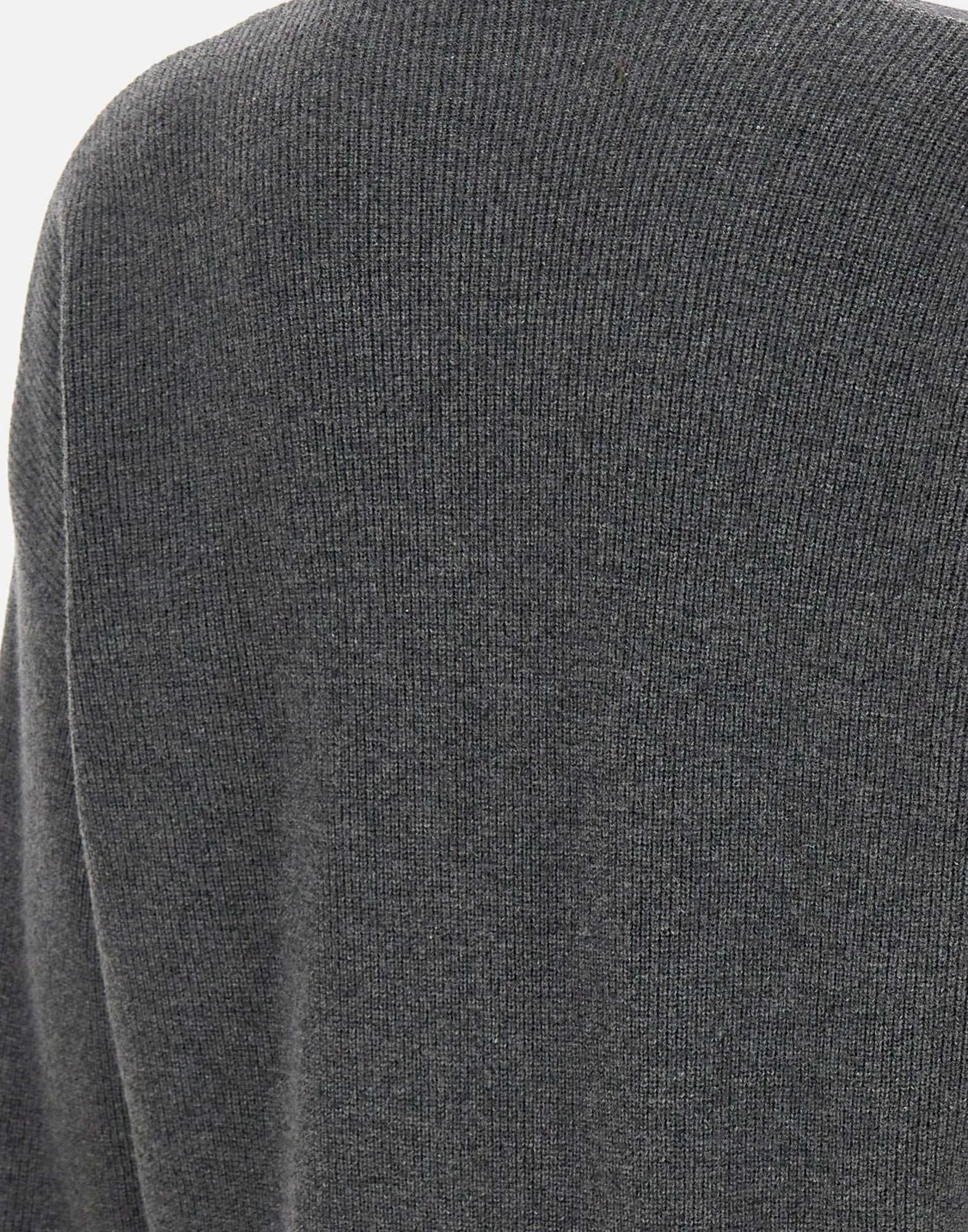 Wool Silk Cashmere Sweater in Smoky Grey