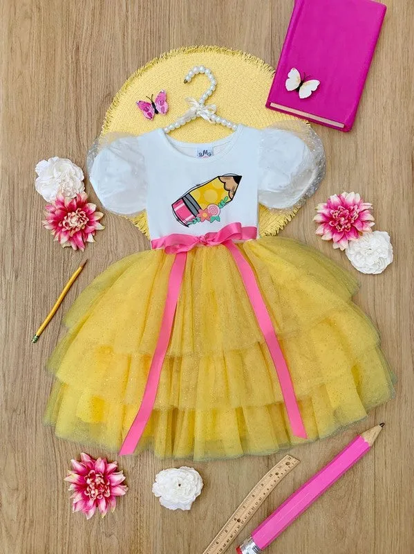 Yellow Homeroom Ballerina Layered Tutu Dress